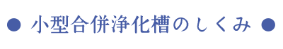 小型合併浄化槽のしくみ